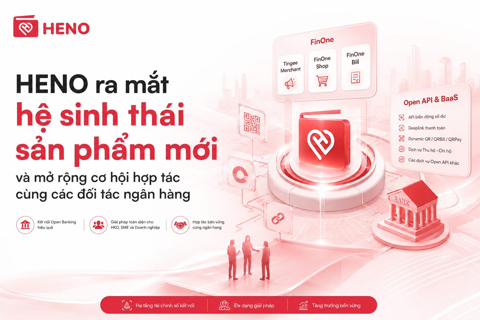 HENO ra mắt hệ sinh thái sản phẩm mới và mở rộng cơ hội hợp tác cùng các đối tác ngân hàng